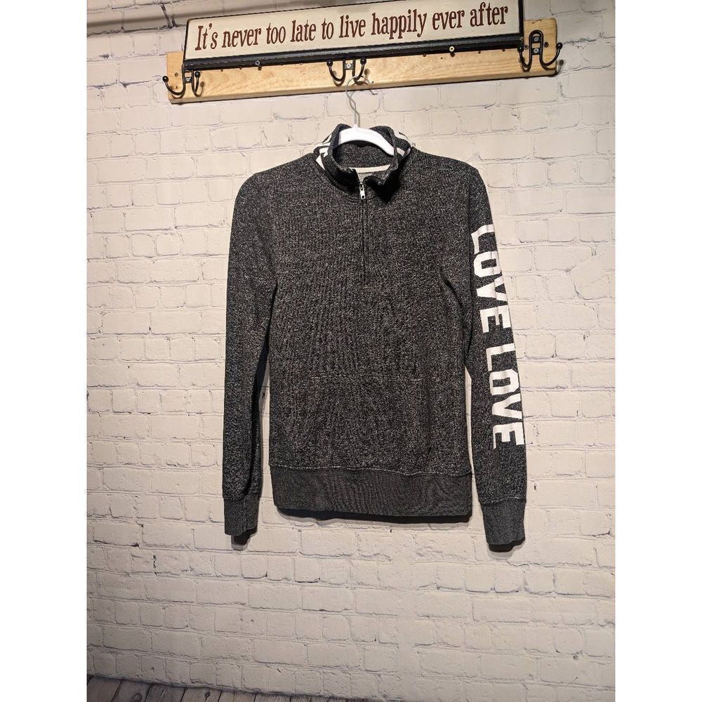 Reflex quarter zip pullover love sweatshirt medium